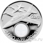 Чехия 500 крон 2025 Реактивный самолёт Aero L-39 Albatros