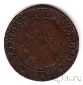 Франция 5 сантимов 1855 (BB)