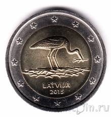 Новинки: 2 евро Латвии Аист!