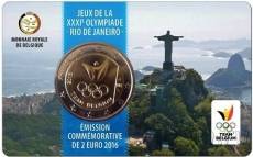 Новинка: 2 евро Бельгии, Олимпиада в Рио!