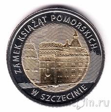 Новинка: монета Польши - 5 злотых, Замок в Щецине!