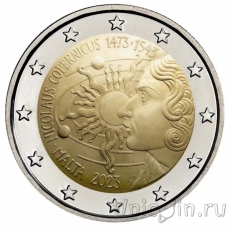 Новинки: монеты 2 евро Мальты: Коперник и Наполеон!