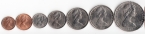 Новая Зеландия набор 7 монет 1967