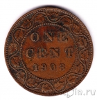 Канада 1 цент 1908