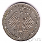 ФРГ 2 марки 1970 Конрад Аденауэр (J)